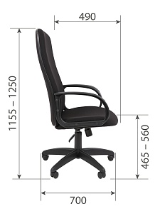 Офисное кресло CHAIRMAN 278, ткань, черный